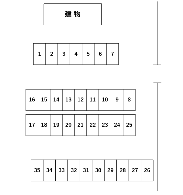 ヘリテイジの駐車配置図