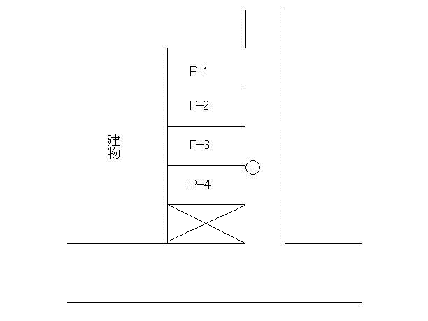 ｵｰﾄ･ｽｸｳｪｱｰ鴨池Ⅱの駐車配置図