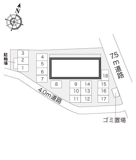 プライベートヒルズ(23970)の駐車配置図