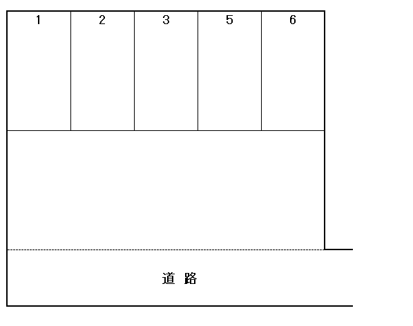 E-38 与一3丁目 貸駐車場の駐車配置図