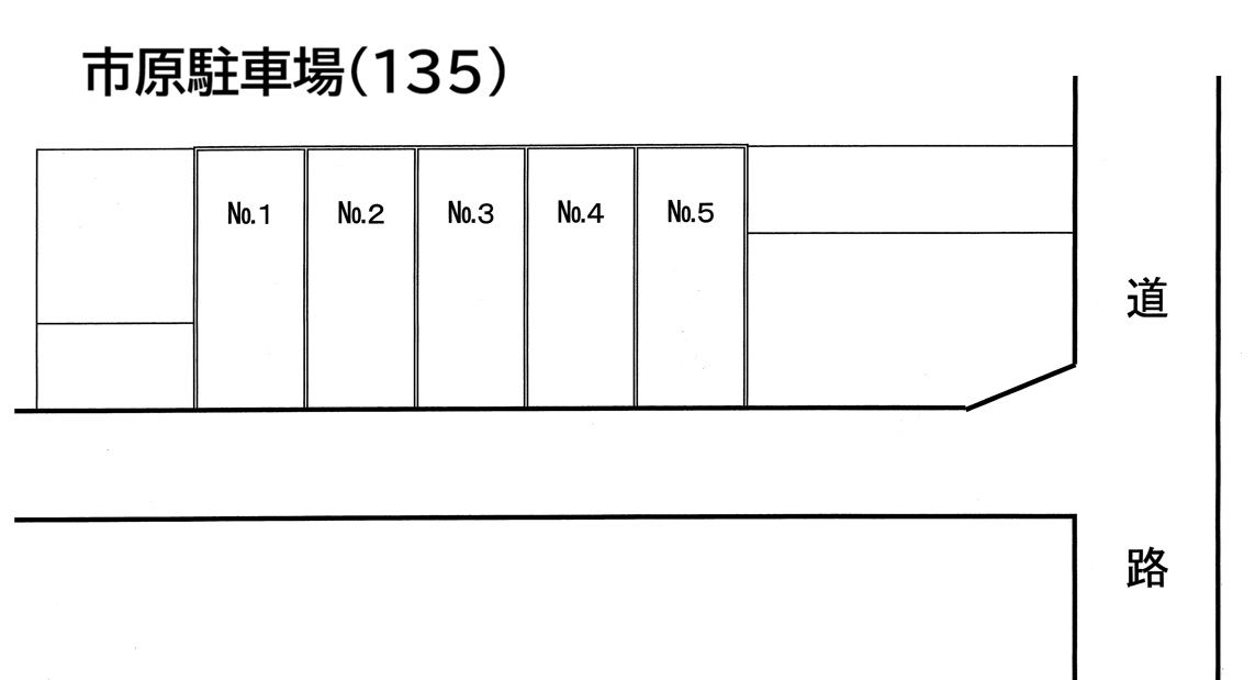 市原駐車場（135）の駐車配置図