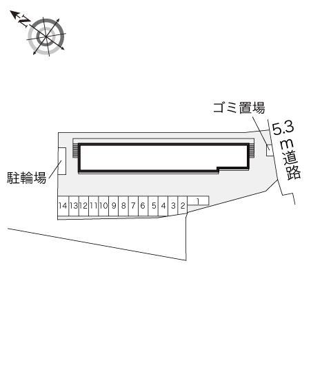 明日香(17522)の駐車配置図