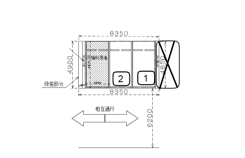 エコロパーク 横浜釜利谷南第1駐車場の駐車配置図