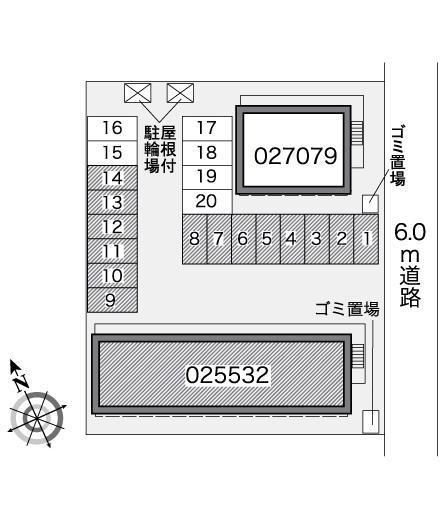 ＭＹＯＪＩＮ(25532)の駐車配置図