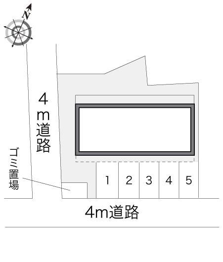 トーワⅢ(10505)の駐車配置図