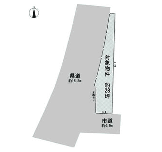 酒田市貸地の駐車配置図