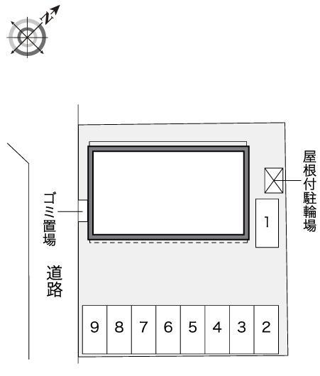 ガーネット　２１(41604)の駐車配置図