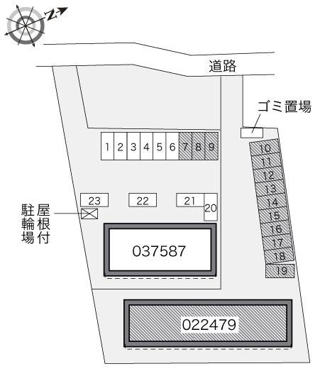 亜紀(22479)　敷地外駐車場の駐車配置図