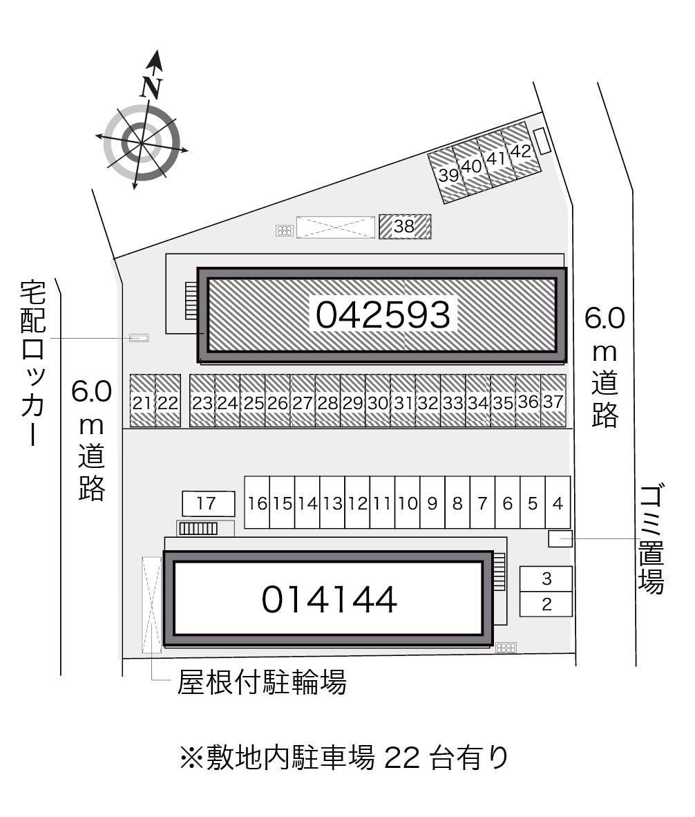 宝石台Ⅱ(42593)の駐車配置図
