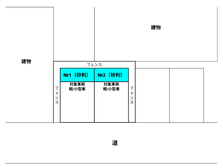 神水本町月極駐車場の駐車配置図