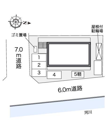 ＧＯＫＵＲＡＫＵ(41307)の駐車配置図