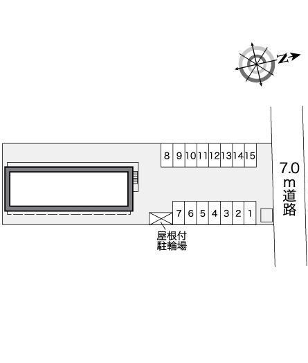 アゼリア(26125)の駐車配置図