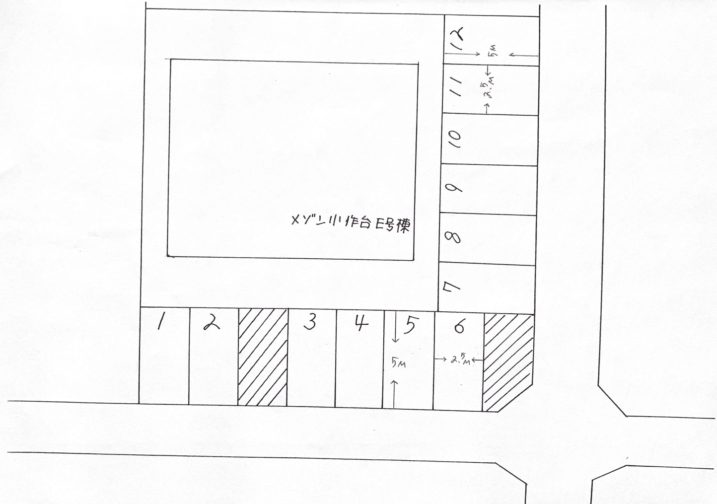 MTパーキングの駐車配置図
