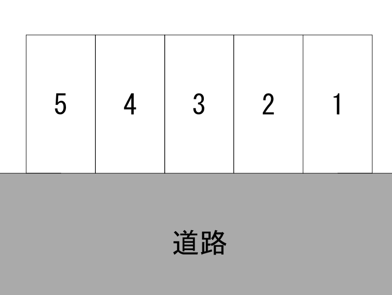 追分パーキングの駐車配置図