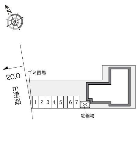 Ｐａｏ　Ａ(23725)の駐車配置図