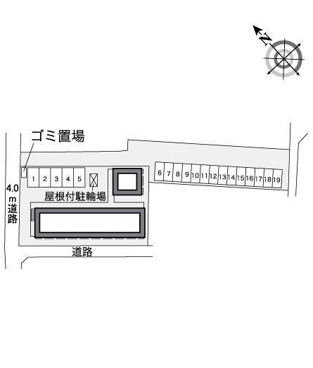 カーサ南風(37333)の駐車配置図