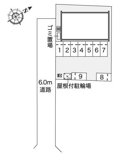 パークヒルⅤ(41773)の駐車配置図