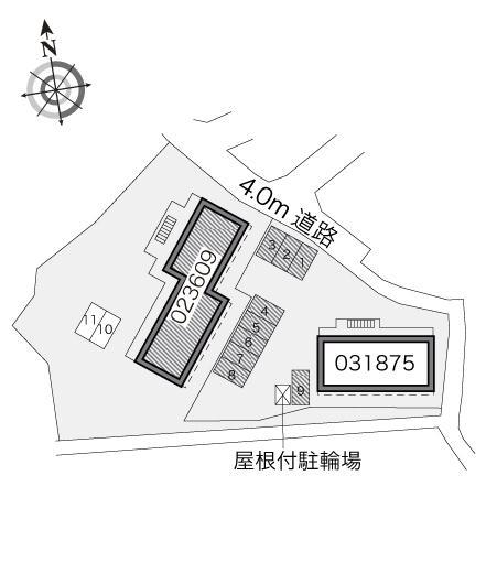 ヒルズ野比(23609)の駐車配置図