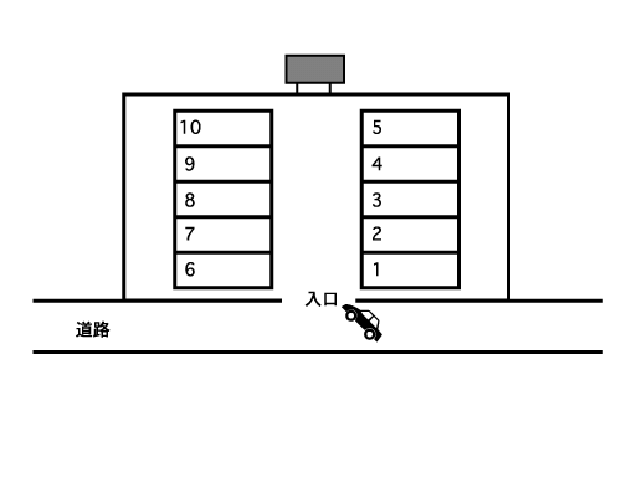曽根興産パーキングⅡの駐車配置図