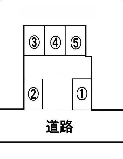 ｵｰﾄ･ｽｸｳｪｱｰ荒田Ⅲの駐車配置図