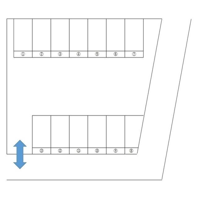 K&K Parkingの駐車配置図