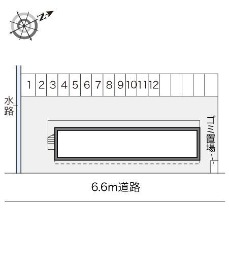ブルーメ(17000)の駐車配置図