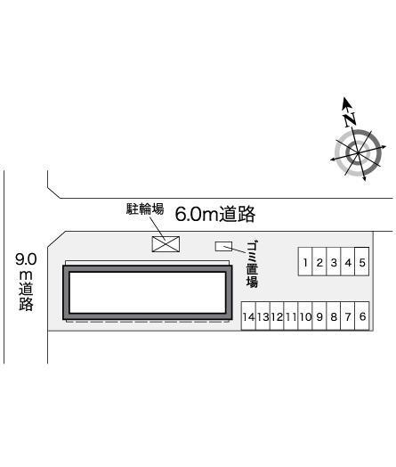 サンライズ富谷町(25204)の駐車配置図