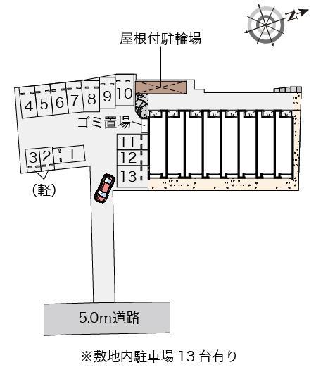 クレイノグレイス長府(57384)の駐車配置図