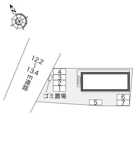 ホワイトベース(20859)の駐車配置図
