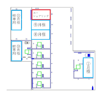 名駅南第９の駐車配置図