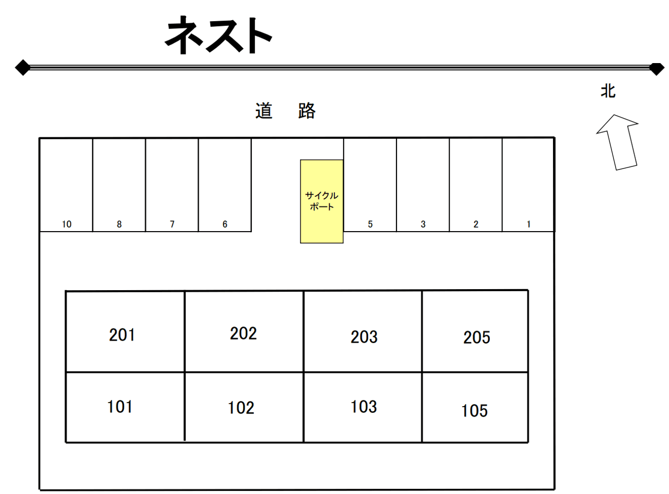 ネストの駐車配置図
