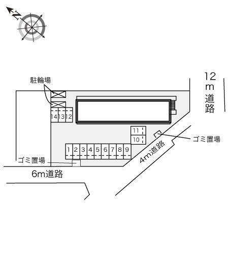 城南(21684)の駐車配置図