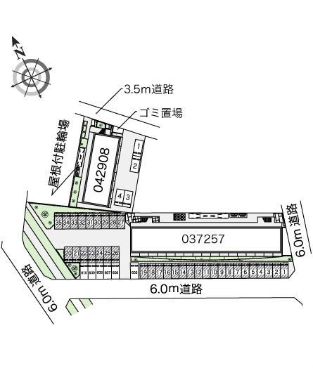 太陽(37257)の駐車配置図