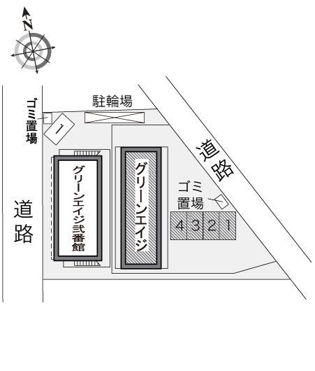 グリーンエイジ(11008)の駐車配置図