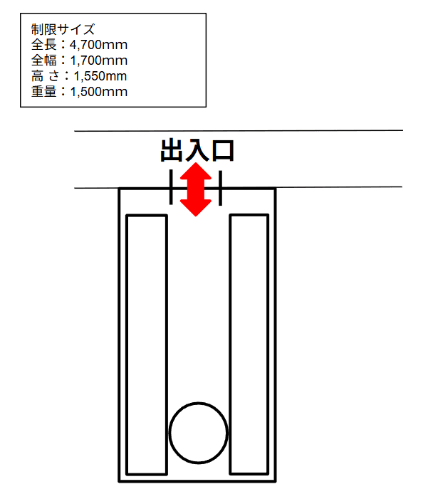 東山3丁目駐車場の駐車配置図