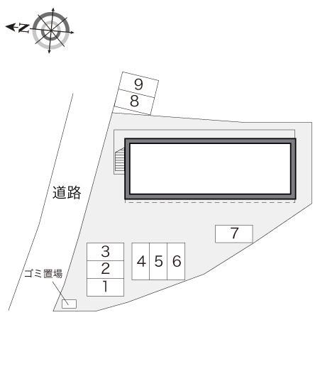 パティオ(21120)の駐車配置図
