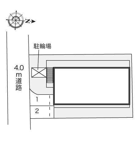 ＡＱＵＡ　ＢＬＵＥ(23607)の駐車配置図