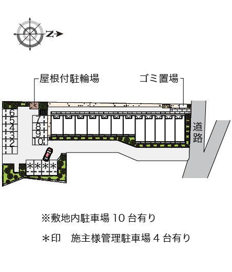 シュガーハイム(37026)の駐車配置図