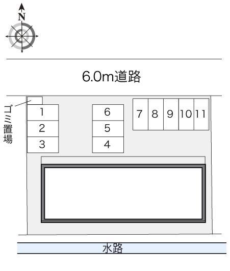 半城土中町(21122)の駐車配置図