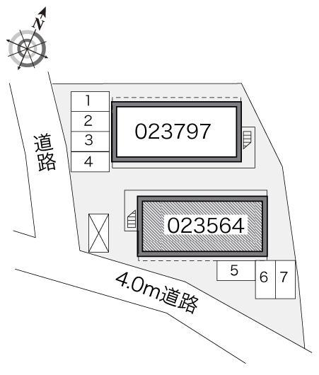 シャトル香椎駅Ａ(23564)の駐車配置図