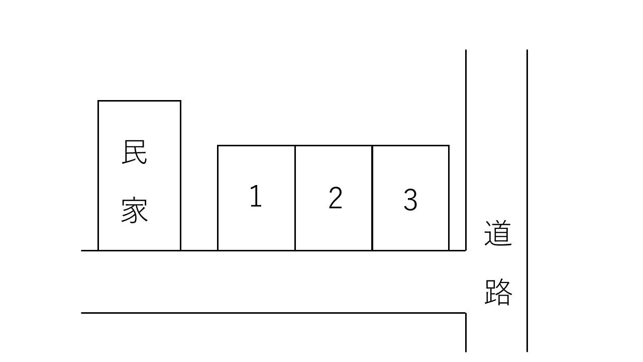 Ｈ.Ｂパーキング第2の駐車配置図