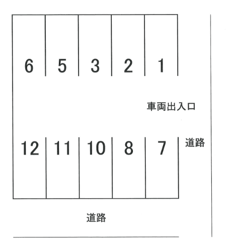 栄町駐車場の駐車配置図