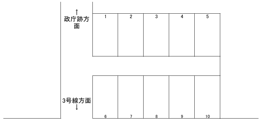 木村駐車場の駐車配置図