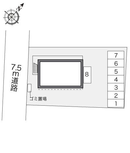 飛鳥(23443)の駐車配置図
