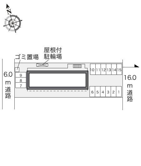 メイプルリーフ(33152)の駐車配置図