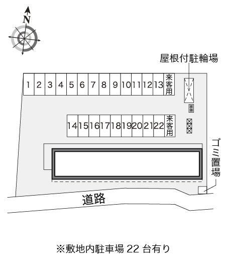 ハピネス(20105)の駐車配置図