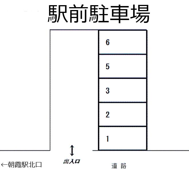 駅前駐車場の駐車配置図