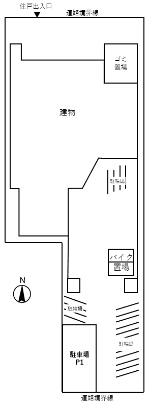 エクアス錦糸町の駐車配置図