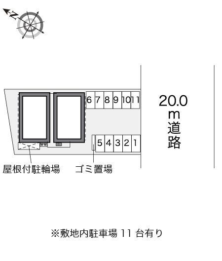 多聞三ツ池(29063)の駐車配置図