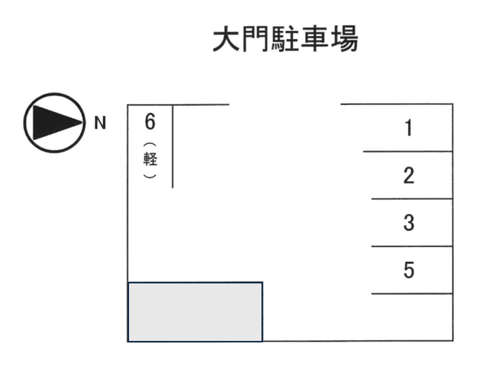 大門駐車場の駐車配置図